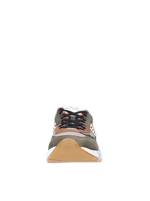 Sneakers in camoscio pelle e tessuto VOILE BLANCHE | CLUB 011F35